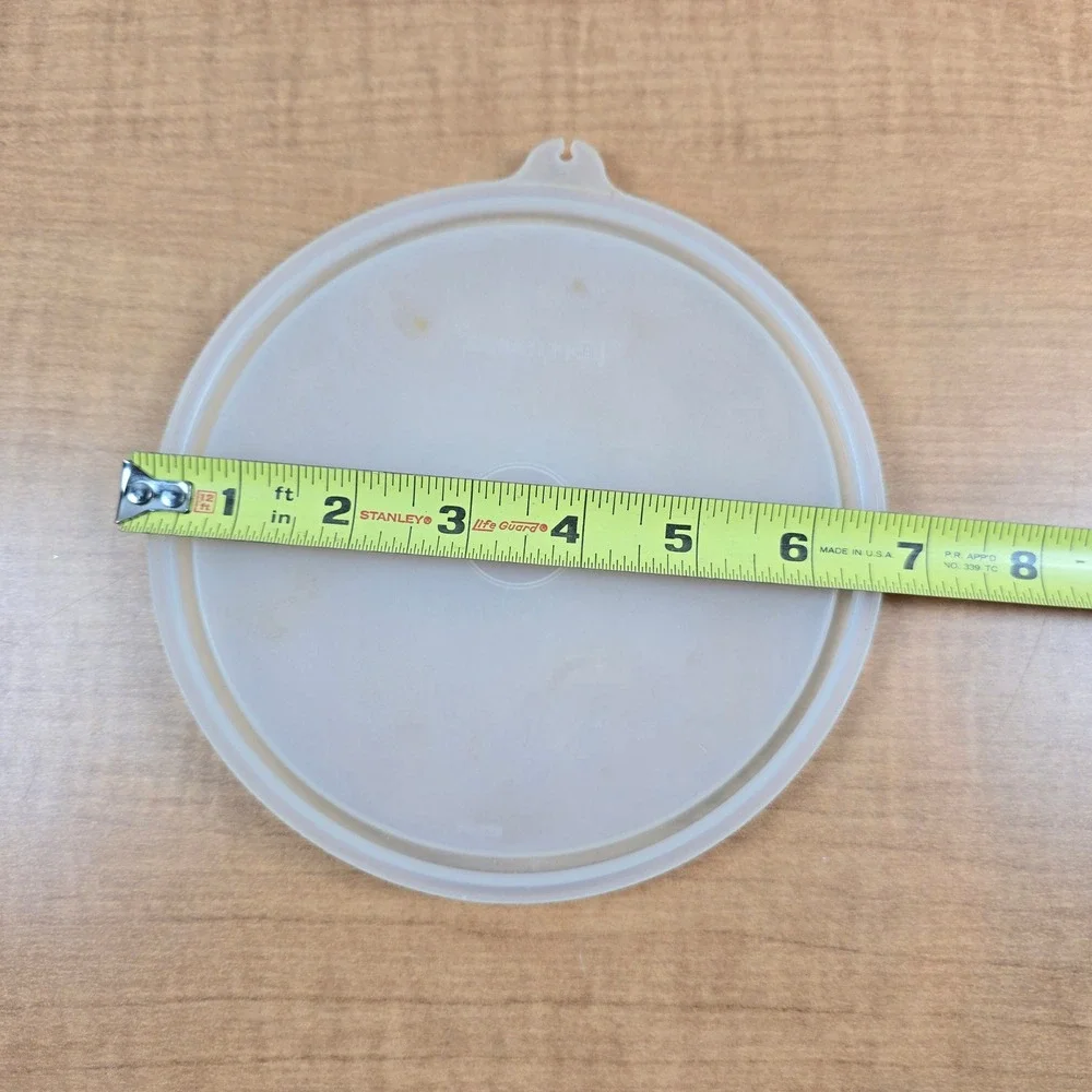 Vintage Tupperware Lid #227-84 Plastic‎ Sheer 6